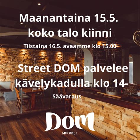 mikkeli ykerho|Club DOM – DOM Mikkeli